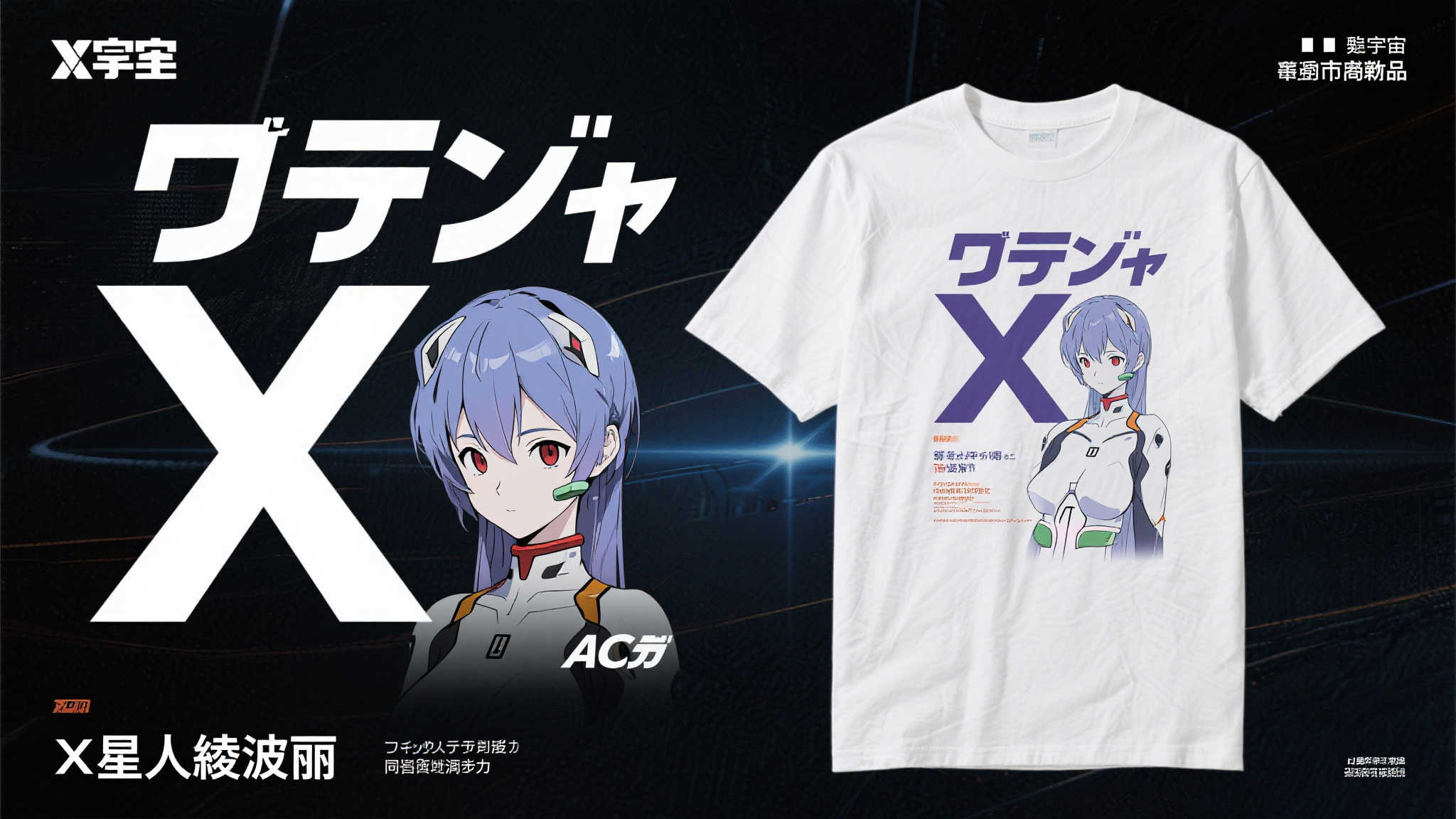 《X星人绫波丽》主题短T新品即将上架,引爆哥斯拉与福音战士粉丝热情! 《X星人绫波丽》主题短T新品即将上架,引爆哥斯拉与福音战士粉丝热情!